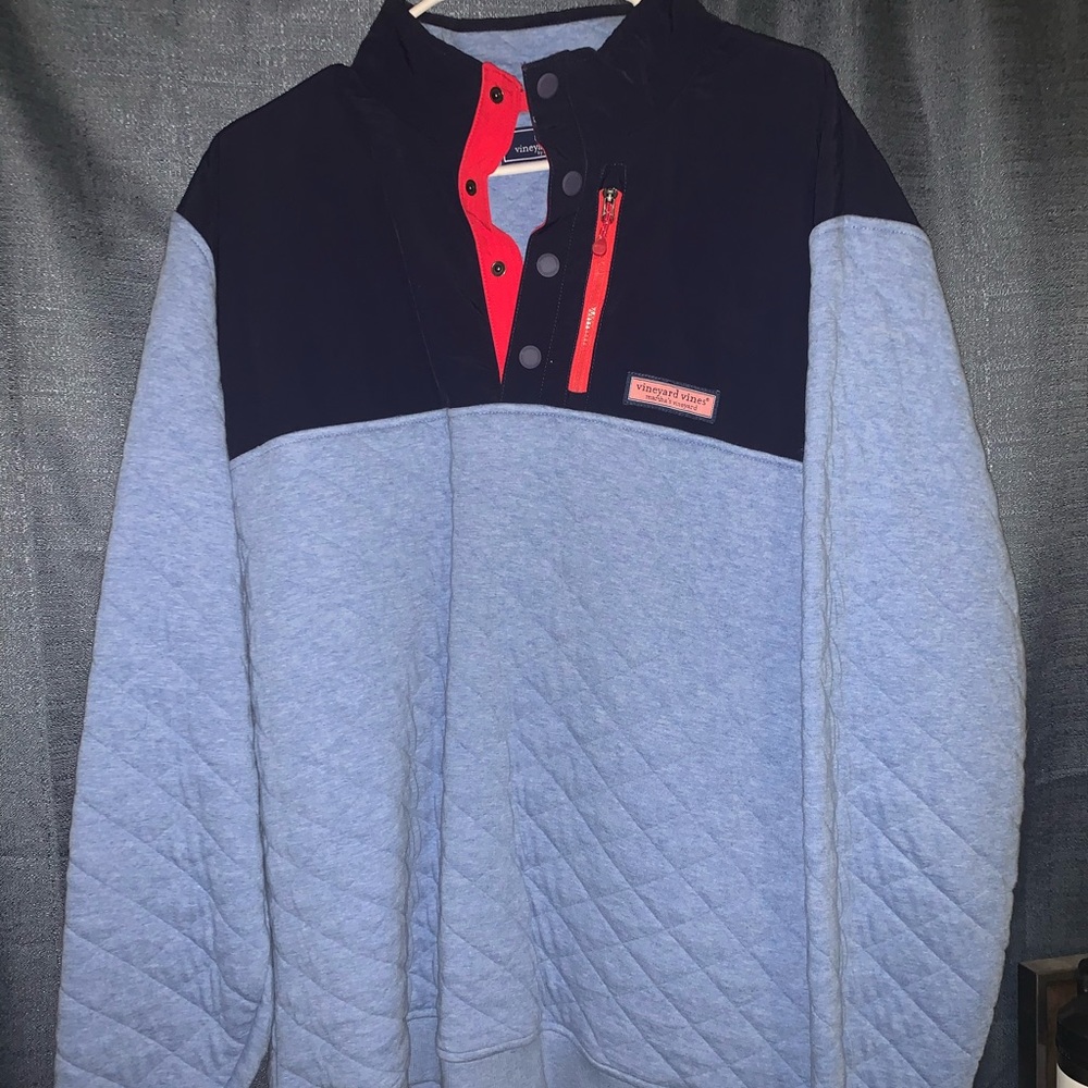 Mens Vineyard Vine Quarter Zip Pullover XL